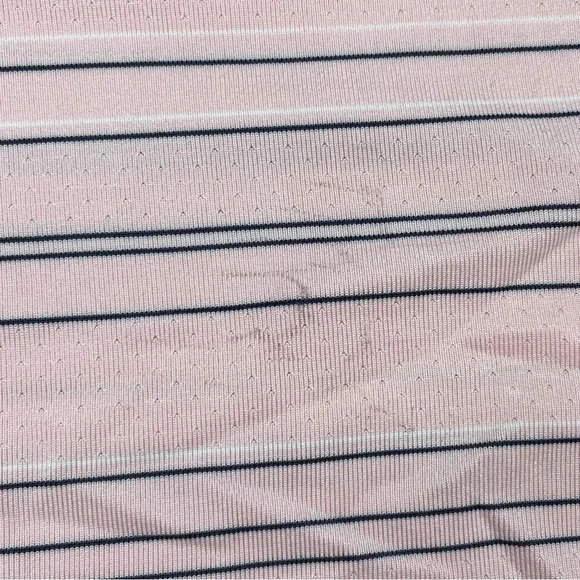 Nike Golf Fit Dry Women’s Polo Pink Black White Stripe 1/4 Zip Size M - Picture 7 of 7